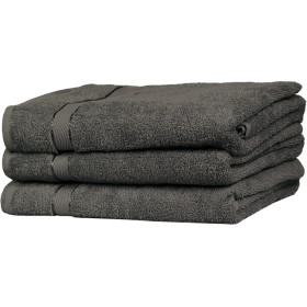 Handoeken 3-pack 50x100 cm antraciet